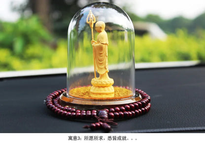 HOME OFFICE Company SHOP CAR Talisman Effective protection bless gilding ksitigarbha Dizang pusa Buddha FENG SHUI statue