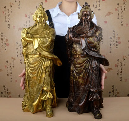 HOME OFFICE Efficacious Talisman House Protection Money Drawing Martial god of wealth Guandi Guan gong bronze statue 60CM