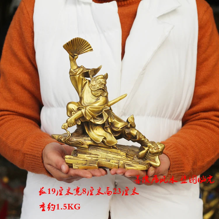 HOME OFFICE TOP  Talisman-GOOD  Exorcise evil spirits Exorcisms town curtilage Good luck Zhong Kui FENG SHUI Brass statue