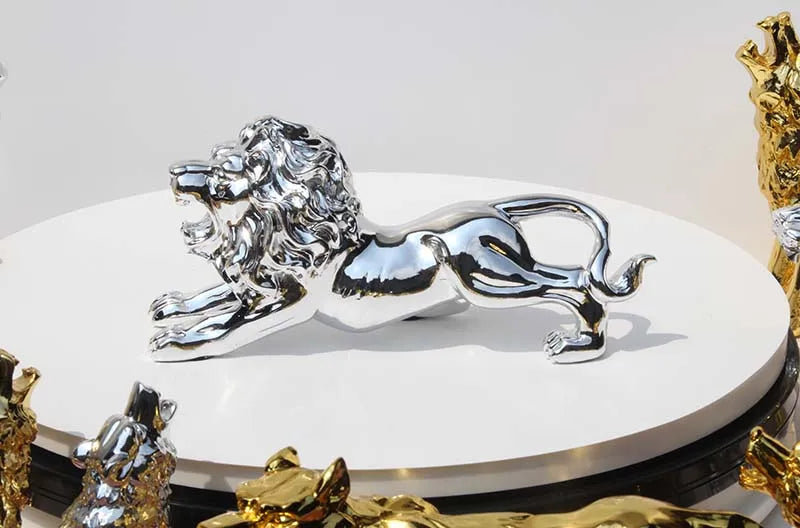 HOME OFFICE company SHOP CAR TOP COOL Good Efficacious Talisman Money Drawing good luck Golden lion FENG SHUI brass statue