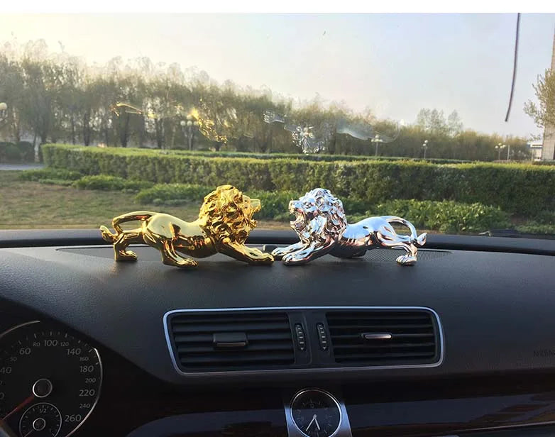 HOME OFFICE company SHOP CAR TOP COOL Good Efficacious Talisman Money Drawing good luck Golden lion FENG SHUI brass statue