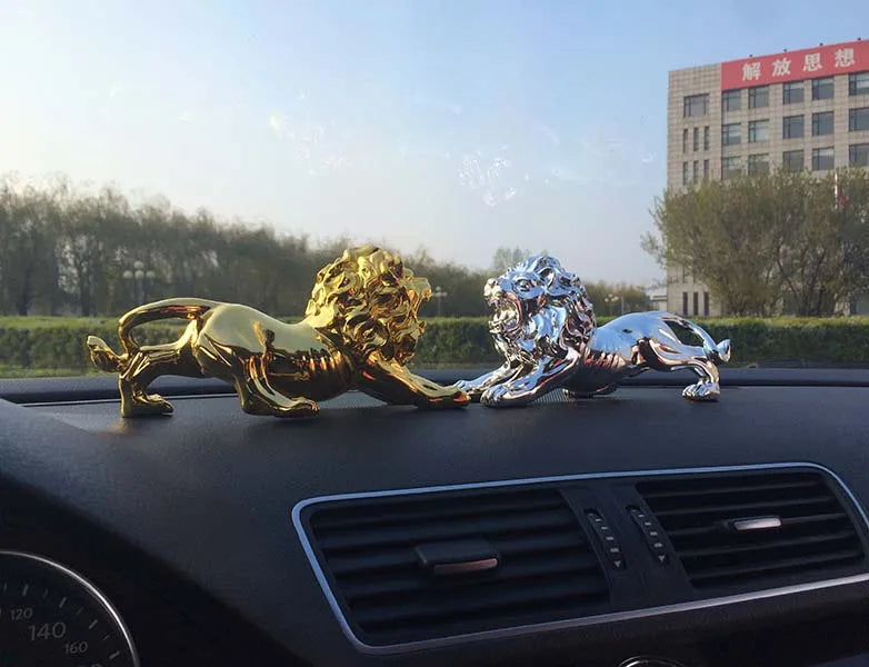 HOME OFFICE company SHOP CAR TOP COOL Good Efficacious Talisman Money Drawing good luck Golden lion FENG SHUI brass statue