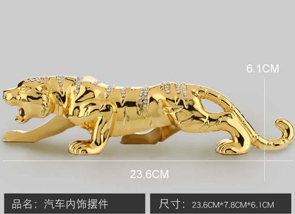 HOME OFFICE company SHOP CAR TOP Good Efficacious Talisman Money Drawing Diamonds Golden Tiger FENG SHUI brass statue