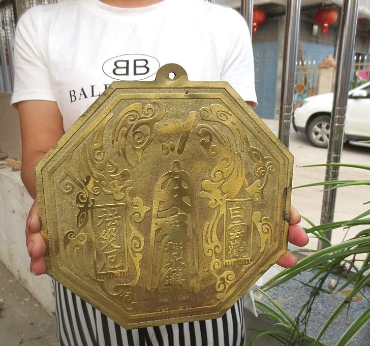 HOME Porch lobby company business efficacious Mascot Money Drawing luck turns brass Yin-Yang FENG SHUI trigram mirror