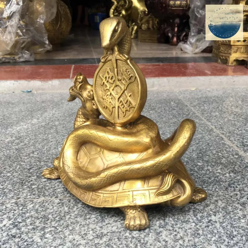 HOME SHOP Company Exorcise evil spirit bring wealth fortune money Auspicious dragon turtle snake talisman FENG SHUI statue