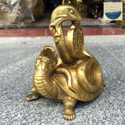 HOME SHOP Company Exorcise evil spirit bring wealth fortune money Auspicious dragon turtle snake talisman FENG SHUI statue