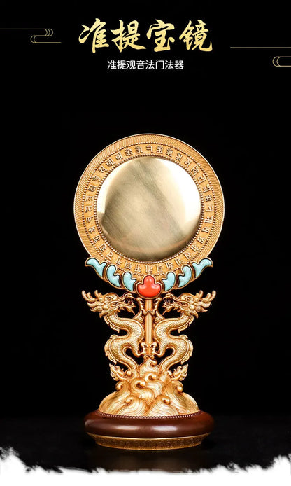 HOME shrine altar worship exorcise evil spirits Buddhism safe protection  Guanyin Buddha COPPER Dragon ZHUN TI JING Collimator