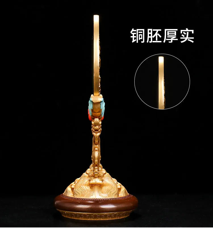 HOME shrine altar worship exorcise evil spirits Buddhism safe protection  Guanyin Buddha COPPER Dragon ZHUN TI JING Collimator