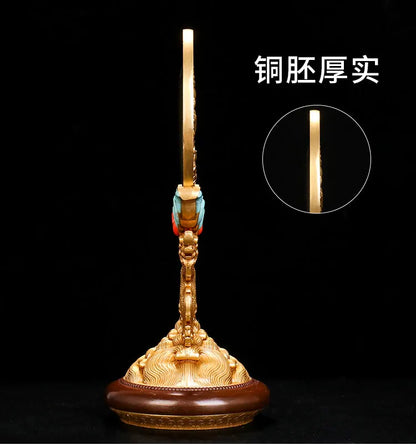HOME shrine altar worship exorcise evil spirits Buddhism safe protection  Guanyin Buddha COPPER Dragon ZHUN TI JING Collimator