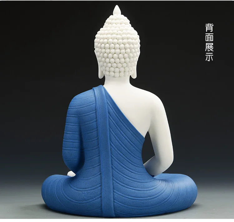 HOT SALE - 30CM Large High-grade porcelain Southeast Asia HOME decoration Sitting Buddha Amitabha FENG SHUI Sculpture art Statue