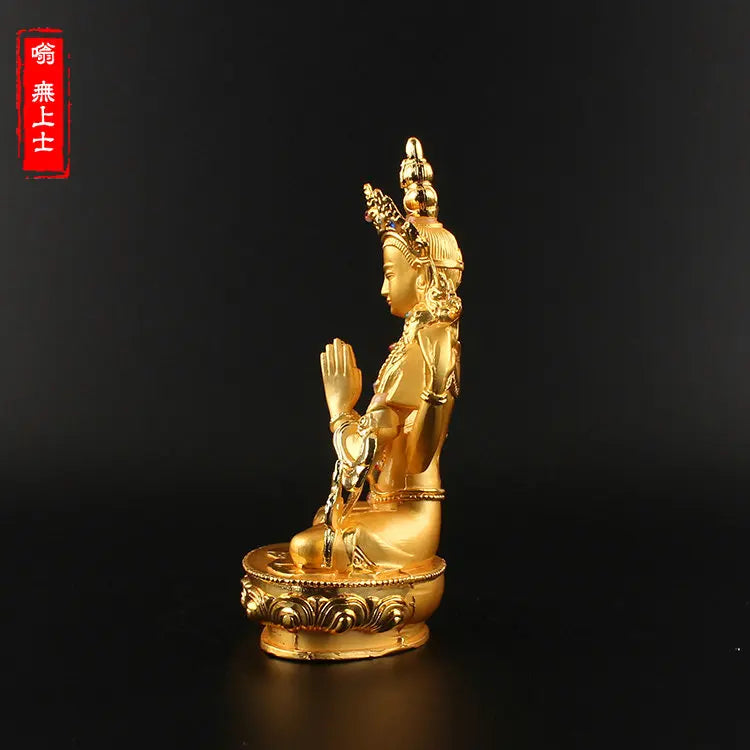 HOT SALE # HOME Shop CAR travel protection Mascot Buddhism gilding Guanyin Buddha Avalokitesvara statue ornament