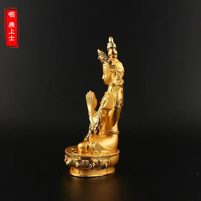 HOT SALE # HOME Shop CAR travel protection Mascot Buddhism gilding Guanyin Buddha Avalokitesvara statue ornament