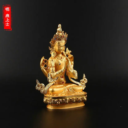 HOT SALE # HOME Shop CAR travel protection Mascot Buddhism gilding Guanyin Buddha Avalokitesvara statue ornament
