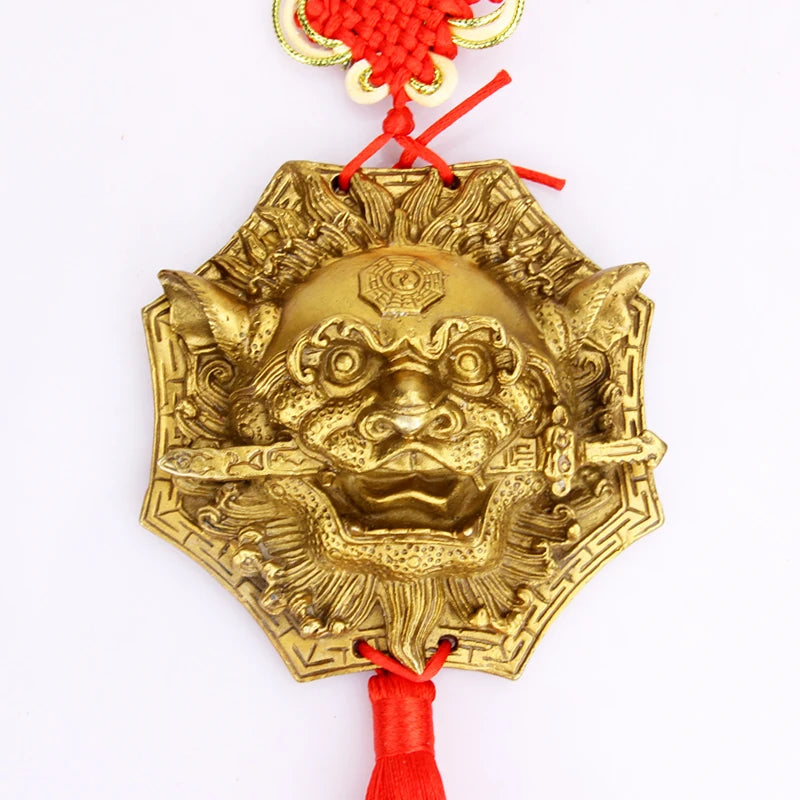 HOT SALE # HOME lobby hall doors windows  protection Town house Exorcise evil spirits Talisman Lion FENG SHUI amulet