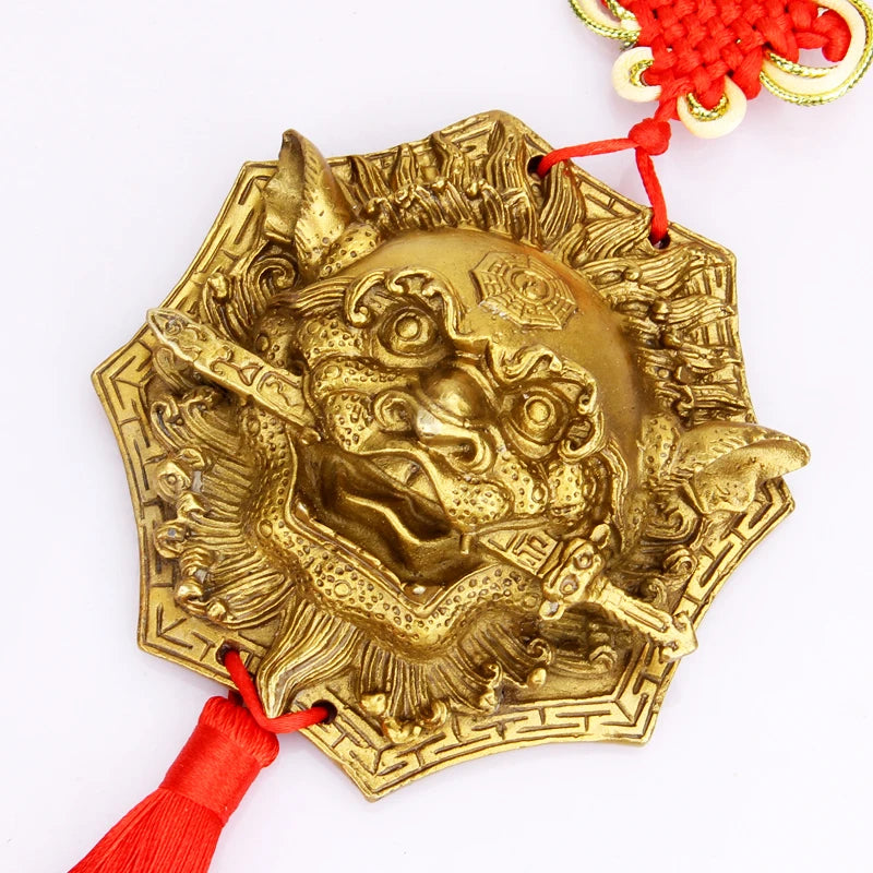 HOT SALE # HOME lobby hall doors windows  protection Town house Exorcise evil spirits Talisman Lion FENG SHUI amulet