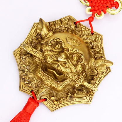 HOT SALE # HOME lobby hall doors windows  protection Town house Exorcise evil spirits Talisman Lion FENG SHUI amulet