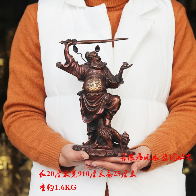 HOT SALE  efficacious Talisman-Exorcise evil spirits Exorcisms town curtilage Good luck Zhong Kui FENG SHUI BRONZE STATUE