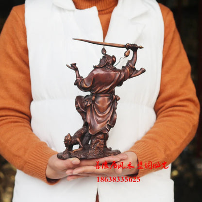 HOT SALE  efficacious Talisman-Exorcise evil spirits Exorcisms town curtilage Good luck Zhong Kui FENG SHUI BRONZE STATUE