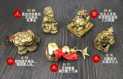 HOT SALE gift -HOME lobby office Shop Company FENG SHUI Money Drawing Talisman Good luck Gold ingot Money tree brass statue