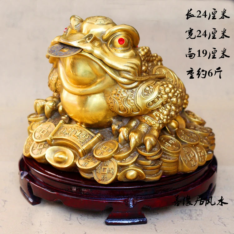HOT SALE -office home shop Talisman-Bring in wealth and treasure Money Drawing JIN CHAN FENG SHUI Brass statue