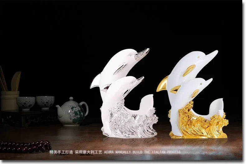 European modern wine rack furnishing articles ornaments present household items dolphins wine rack barware