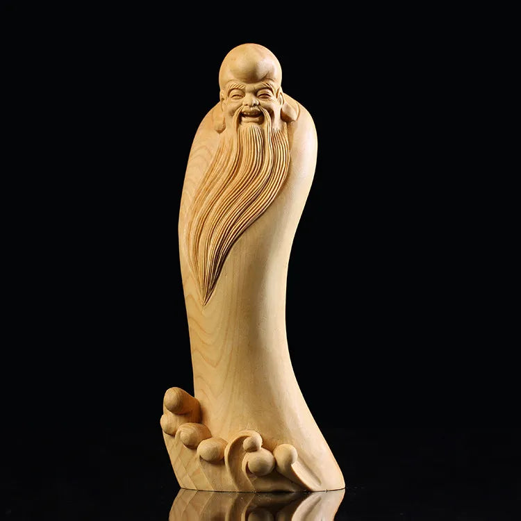 Boxwood Carvings Bags, Monks Maitreya Buddha Gift, Birthday Gift, Woodcarving, A015