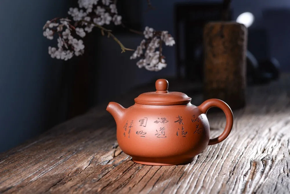 320ml Zisha Pot Yixingu Purple Clay Teapot Original Mine Famous Handmade Teapot Bao Zun Kung Fu Tea Set Dahongpao Tea Teaware