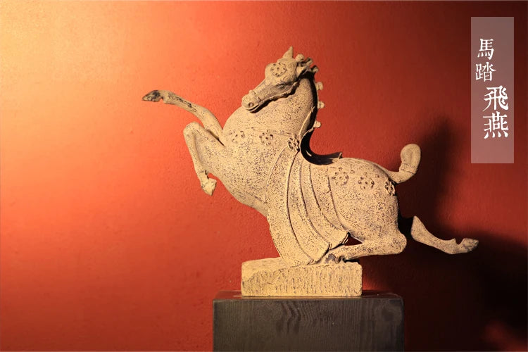 Antique crafts Home Feng Shui ornaments Imitation stone  General horse
