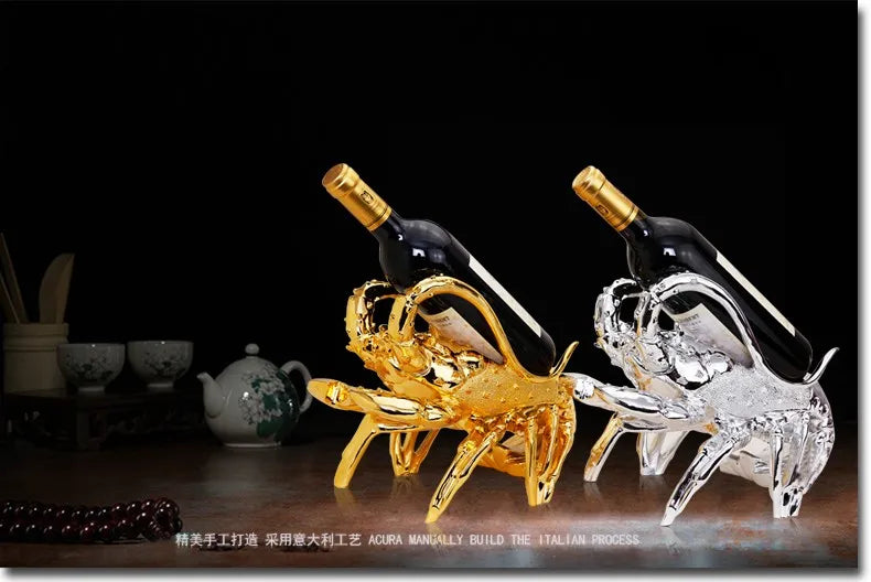 European modern wine wedding present household items furnishing articles lobster decorations  wine rack barware