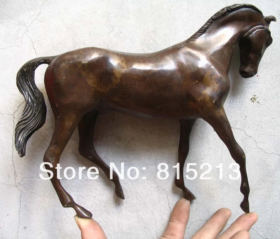 Estatua de Caballo de bronce elegante, coleccionable