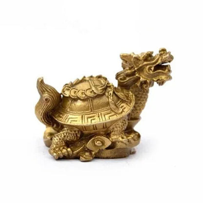 Pure copper dragon turtle stepped money small furnishing articles Household decoration