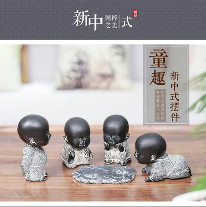 Modern Creative Chinese classical Zen Little monk Decoration Home Antique accessories