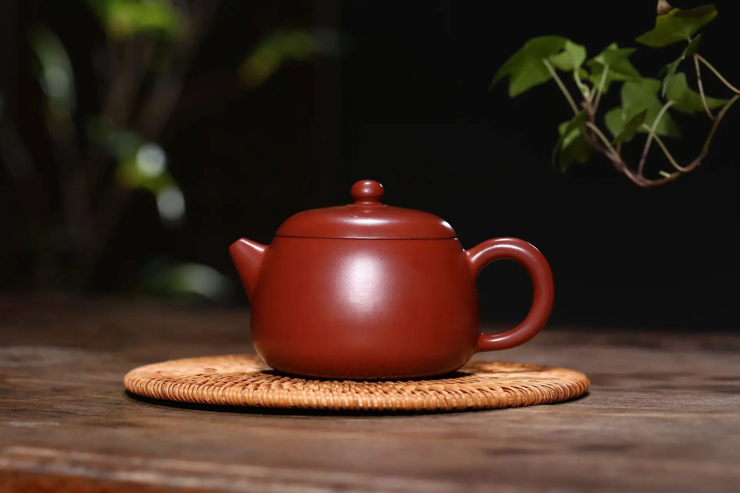 Chinese Kongfu Tea Pots, Big Red Hong Pao Mud Lefu Pot, Yixing Purply Clay Teapot, 200ml