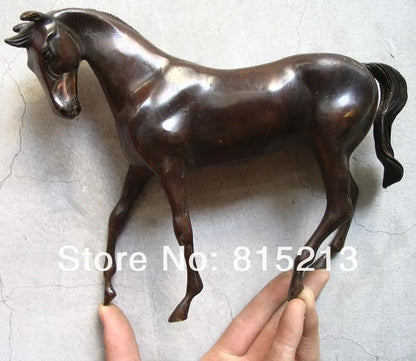 Estatua de Caballo de bronce elegante, coleccionable