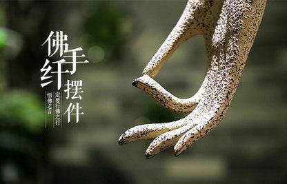 Manual craft Antique art decoration Buddhist mood buddha hand Home Decorations