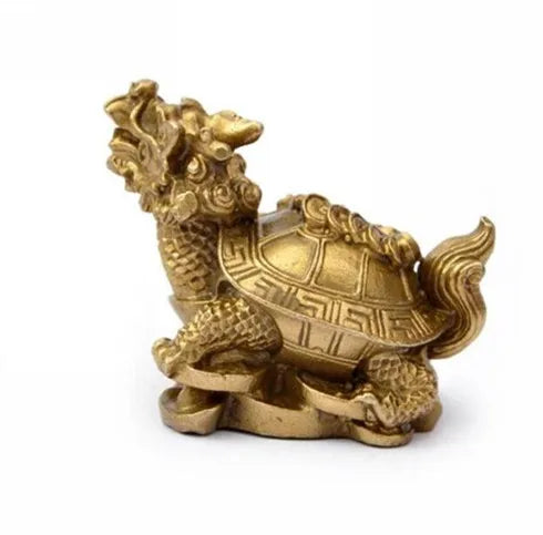 Pure copper dragon turtle stepped money small furnishing articles Household decoration