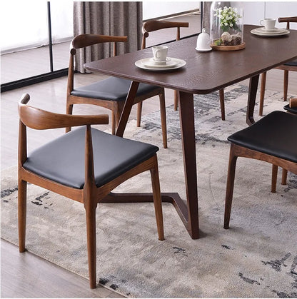 Eat chair Kennedy family leisure chair of cafa wooden ox horn fraxinus mandshurica imported materials Free shipping