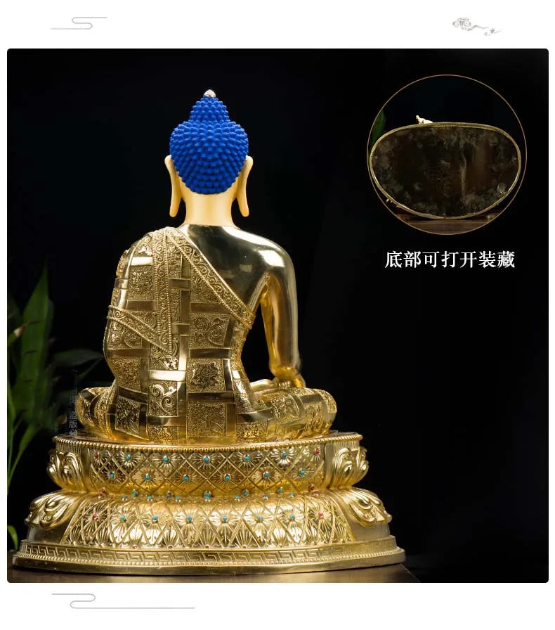 HUGE 48CM large High-grade Buddha statue Asia Buddhism Nepal Gilding Sakyamuni Amitabha Buddha statue bless Safety Health luck