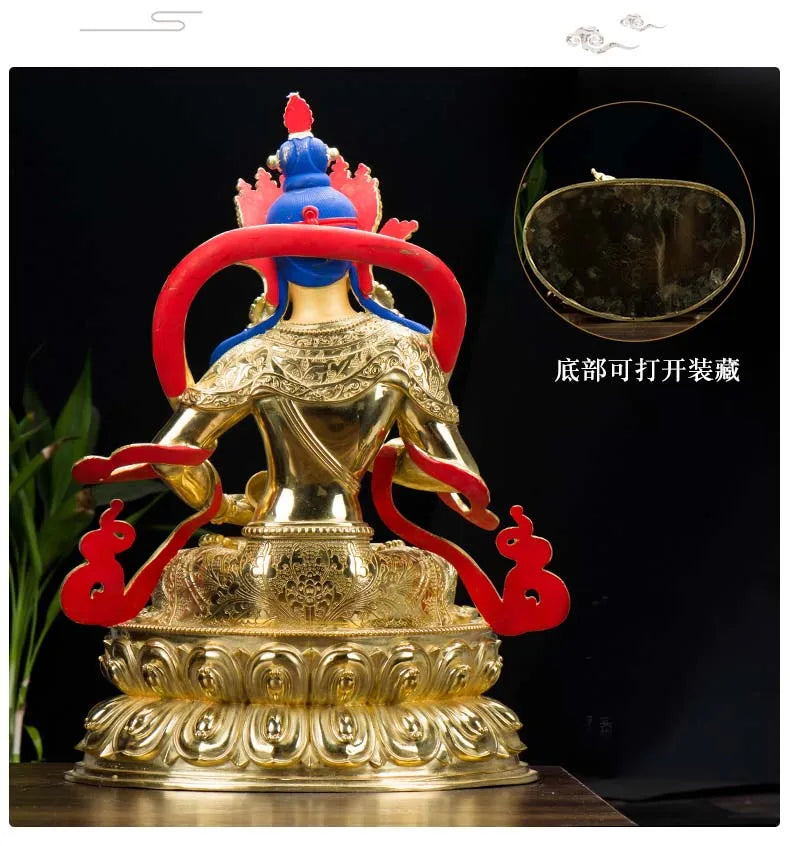 HUGE 48CM large High-grade Buddha statue Tibetan Buddhism Nepal Gilding Vajra Vajrasattva Buddha statue bless Safety Health luck