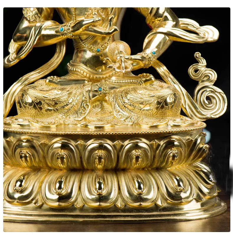 HUGE 48CM large High-grade Buddha statue Tibetan Buddhism Nepal Gilding Vajra Vajrasattva Buddha statue bless Safety Health luck