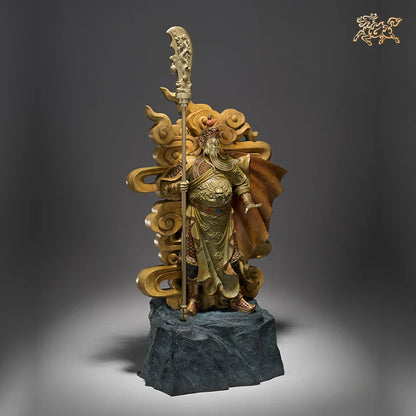 HUGE good luck God of wealth GUAN GONG statue home Company thriving business Money Drawing buddha brass Sculpture statue