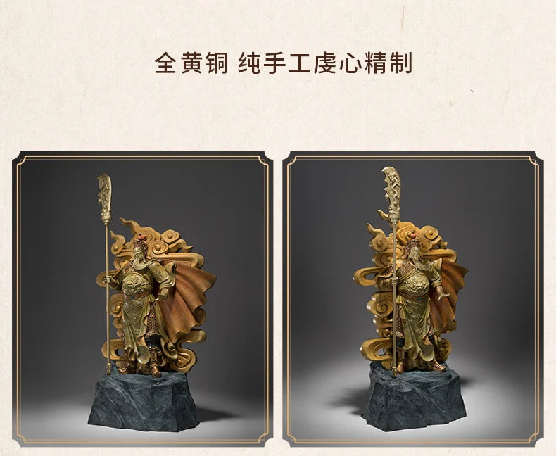 HUGE good luck God of wealth GUAN GONG statue home Company thriving business Money Drawing buddha brass Sculpture statue