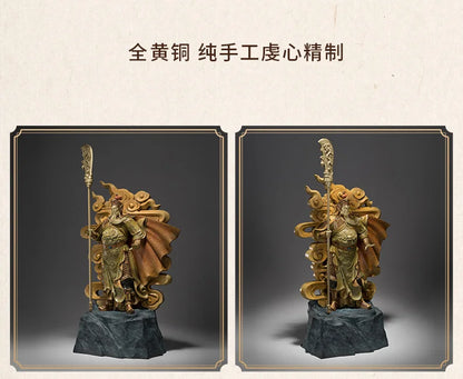 HUGE good luck God of wealth GUAN GONG statue home Company thriving business Money Drawing buddha brass Sculpture statue