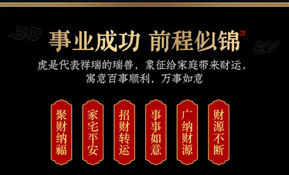 Resin Imitation Wood Carving Tiger Ornaments Made A Good Start In The Year of The Tiger Crafts Wholesale  Living Room Decoration