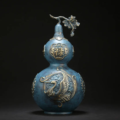 Jishanyuan creative wenwan copper gourd ornaments living room office home decoration factory wholesale 0376