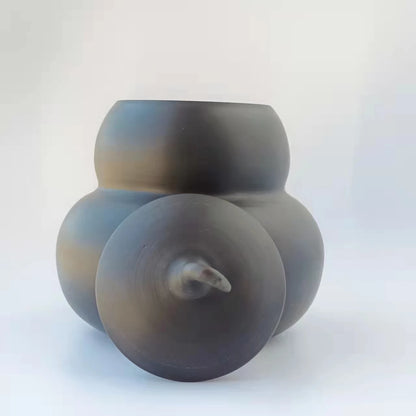 Chinese Jianshui Purple Clay Pure Handmade Gourd Oolong Pu'er Tea  Storage Tanks Ceramic Coffee beans Container  Kung Fu Tea Set