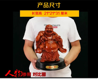 31 سنتيمتر Maitreya بوذا الحلي الصينية اكسسوارات المنزل غرفة المعيشة مكتب الحلي ثروة بوذا الراتنج الحرف بالجملة