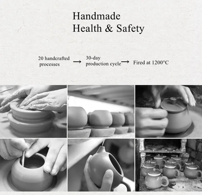 Jianshui Purple Clay Master Handmade Hammered Linzhi Teapot (Not Yixing Zisha)  Ceramic  Kung Fu Tea Set Drinkware Tea Ceremony