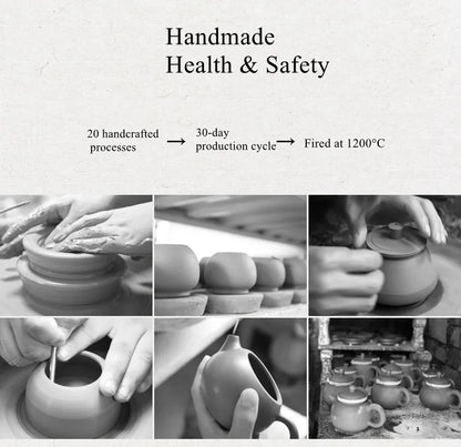 Jianshui Master Ma Lin Handmade Hammered Linzhi Teapot (Not Yixing Zisha)  Ceramic  Kung Fu Tea Set Drinkware Tea Ceremony