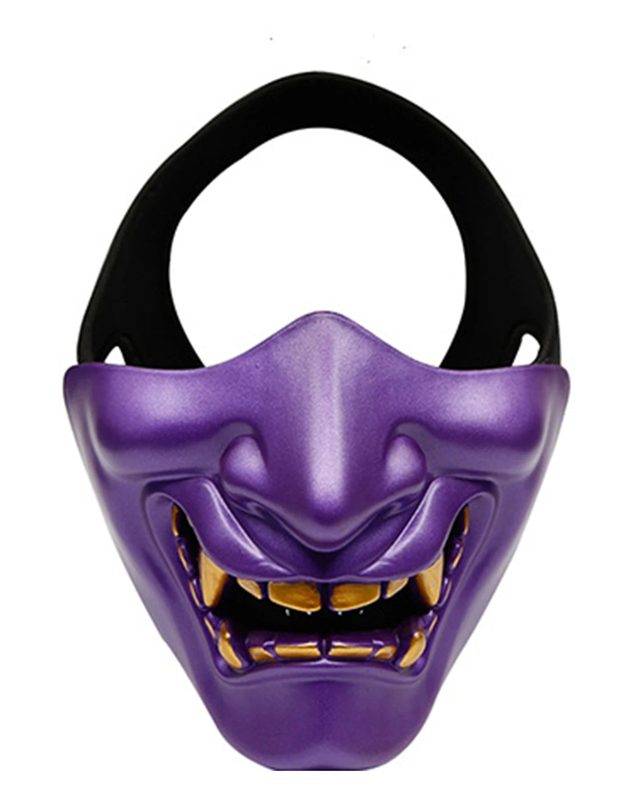 Half Face Airsoft Masks Halloween Cosplay Costume BB Demon Prajna Tactical Ghost Mask Samurai Hannya Half Cover Prajna Masks